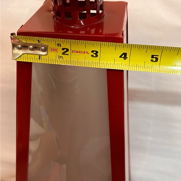 Metal Lantern Set W/glass Windows Latch Door Inner Hanging Hook 23'/14.5' Large - Picture 8 of 16